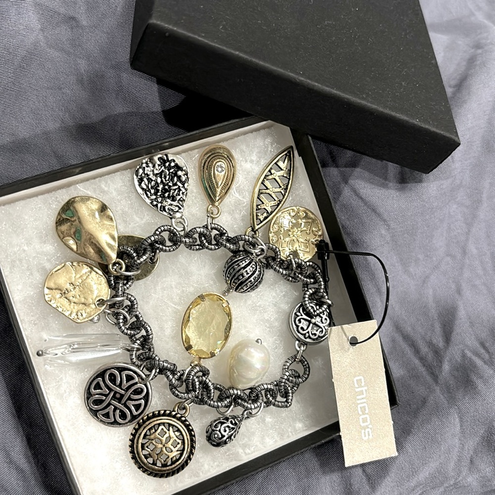 Brand new Chicos charm bracelet
